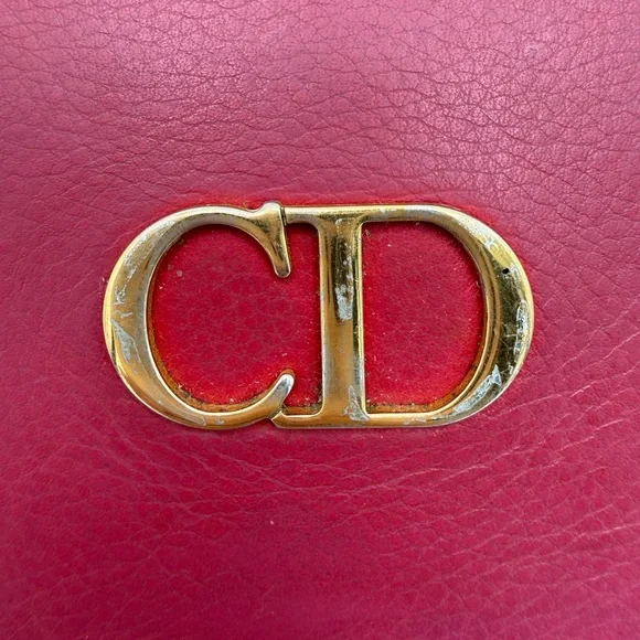 Vintage Christian Dior Double Flap Long Wallet with Unbranded Chain - Picture 4 of 17